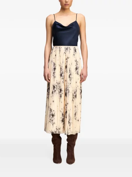Fustă midi Cinq A Sept cu model floral cu imagine