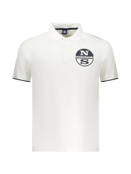 Scurt tricou polo North Sails cu imagine alb