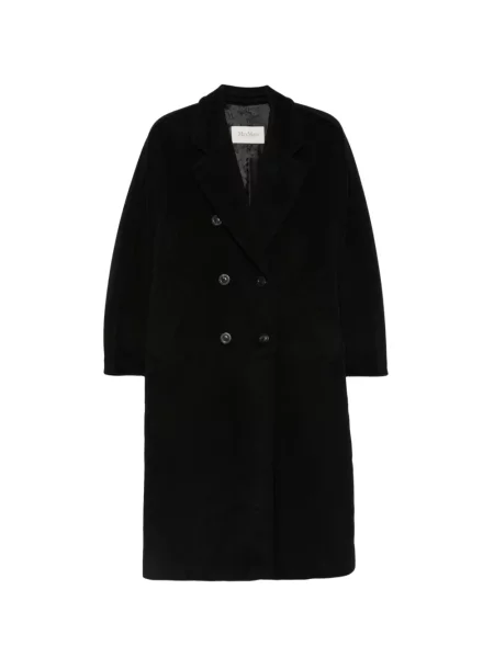 Palton Max Mara cu două rânduri de nasturi negru