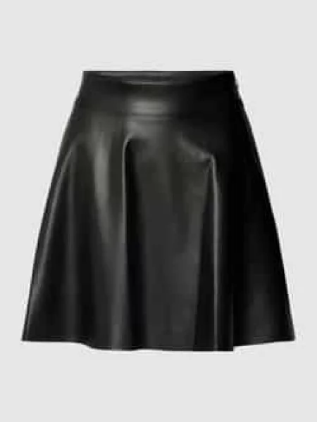 Spódnica mini z imitacji skóry model ‘ANDY’ Noisy May czarna