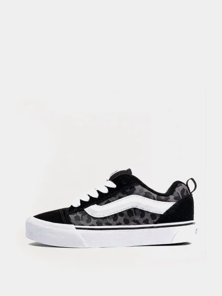 Кожаные кеды Vans черные