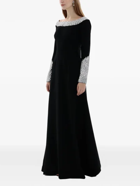 Rochie Dina Melwani de cristal negru