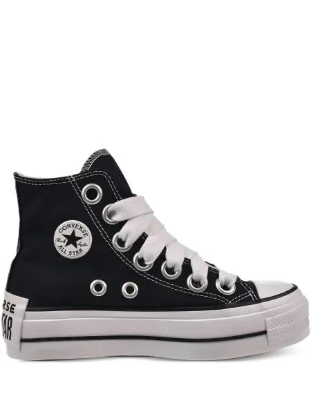 Kožené retro tenisky Converse Chuck Taylor All Star s výšivkou černé