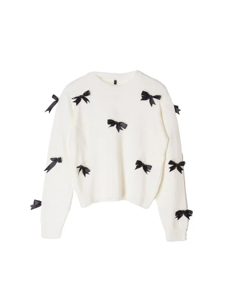 Trendyol Sveter nebielená čierna