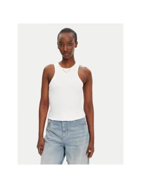 TWINSET Felső Slim Fit fehér