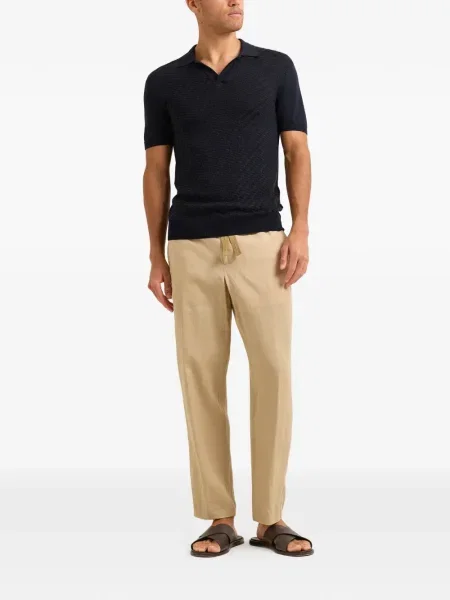 Polo Orlebar Brown din jacard albastru
