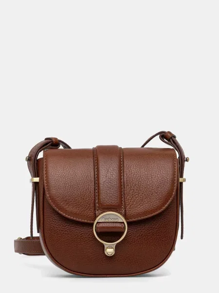 Geanta crossbody Barbour din piele maro