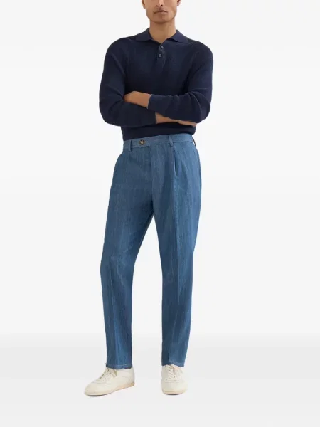 Pantaloni Brunello Cucinelli albastru
