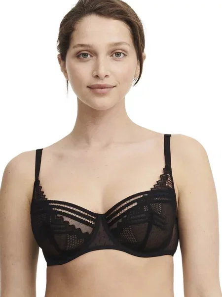 Мягкий бюстгальтер на косточках чорний