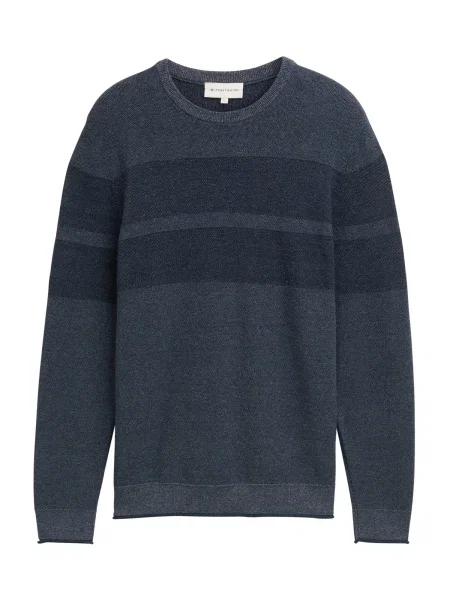 TOM TAILOR Pulover indigo / amestec albastru