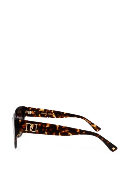 Ochelari de soare Dsquared2 Eyewear cu imprimeu geometric maro