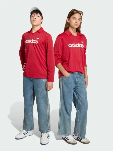 Детские прямые джинсы Adidas синие