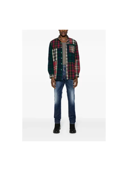 Jeansy Dsquared2 z przetarciami niebieskie