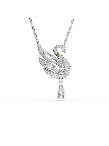 Naszyjnik Swarovski szary