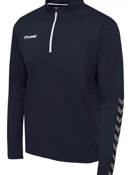 Bluza Hummel demi-zip hmlAUTHENTIC niebieska