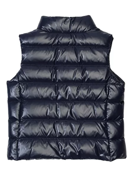 Dětska péřová vesta Moncler Enfant modrá