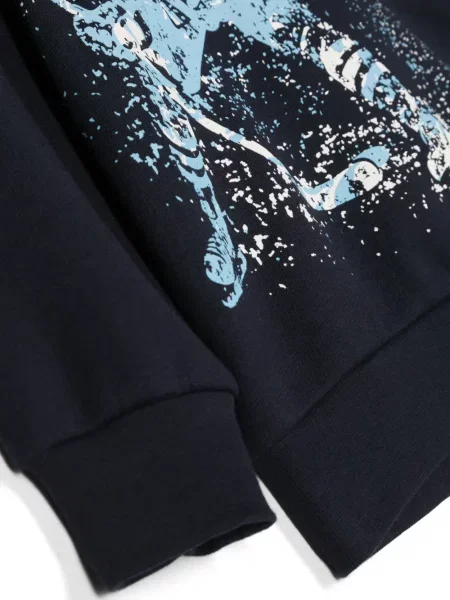Bluza z kapturem dziecięca Il Gufo niebieska