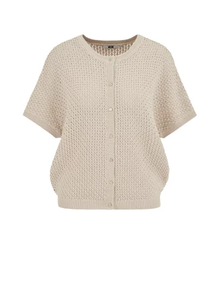 WE Fashion Geacă tricotată bej