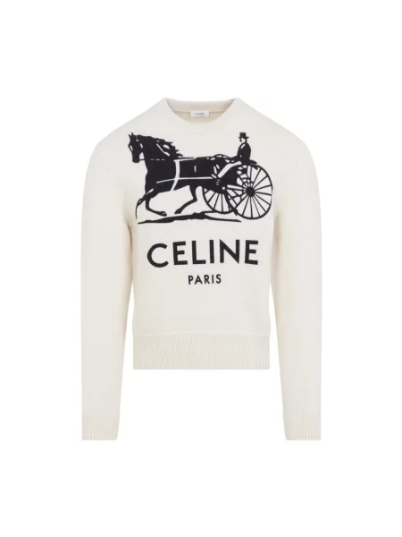 Sweter Céline z kaszmiru biały