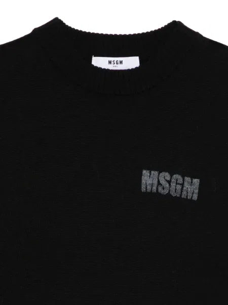 Sweter dziecięcy Msgm czarny