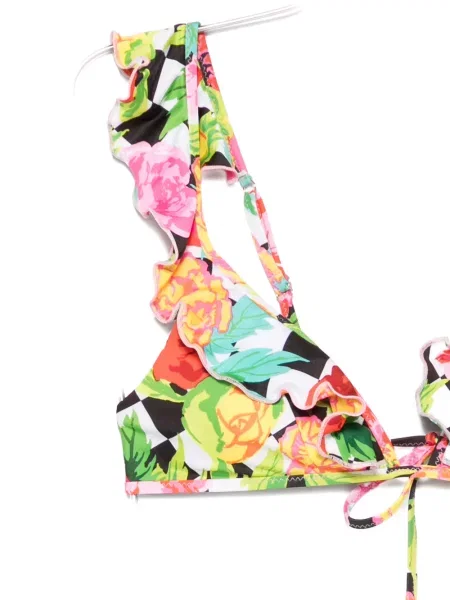 Top Moschino cu model floral cu imagine alb