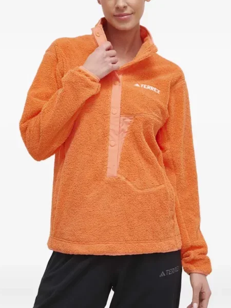 Geacă Adidas cu dungi alergare cu glugă verde