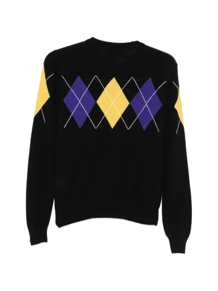Cardigan Msgm cu model argyle negru