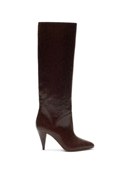 Botine Casadei cu imagine maro