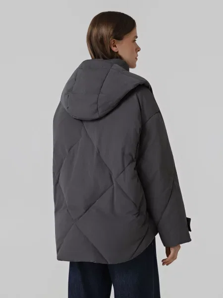 Пуховик Emporio Armani сірий