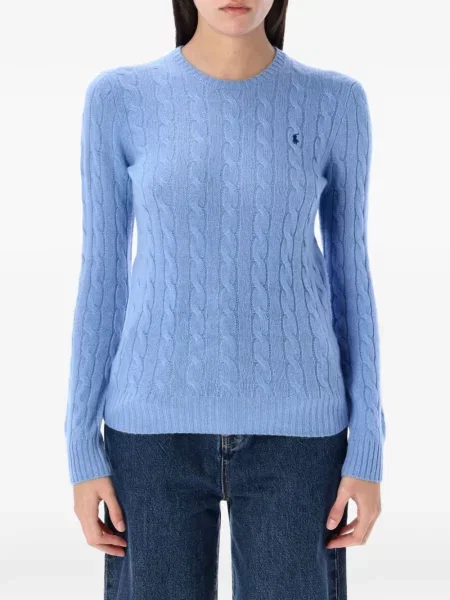 Pulover Polo Ralph Lauren cu broderie albastru
