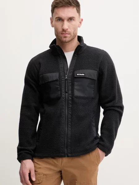 Columbia gyapjú pulóver Juniper Peak fekete