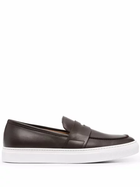 Pantofi loafer Scarosso din piele maro