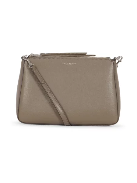 Torebka Tory Burch skórzana brązowa