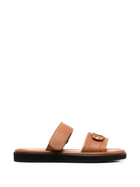Sandale Ferragamo cu bretele maro