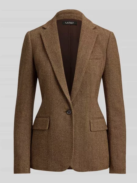Lauren Ralph Lauren marynarka wełniana brązowa