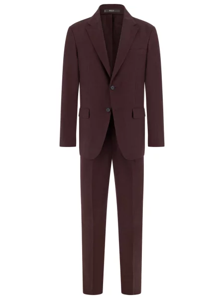 Boggi Milano Costum burgundy roșu