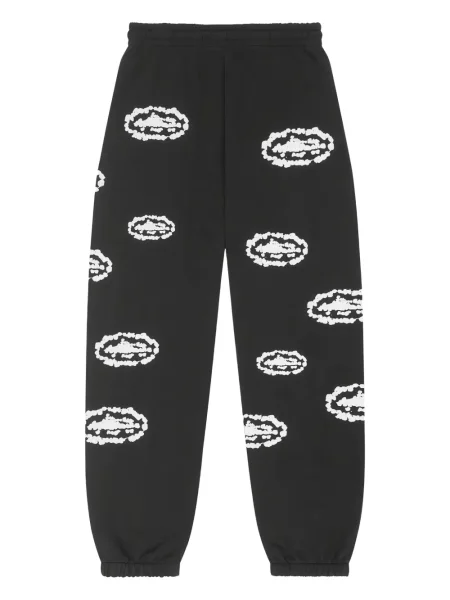 Pantaloni Corteiz alergare negru