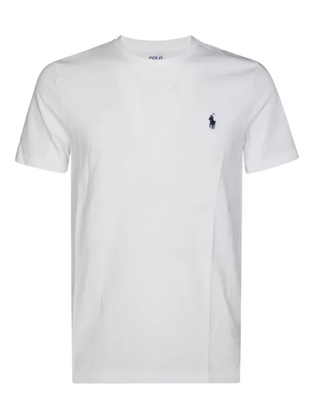 Ленен пуловер Polo Ralph Lauren бродиран синьо