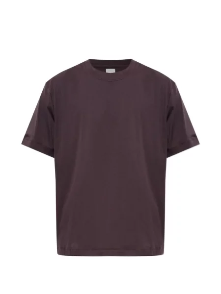 Tricou Eleventy cu decolteu rotund violet