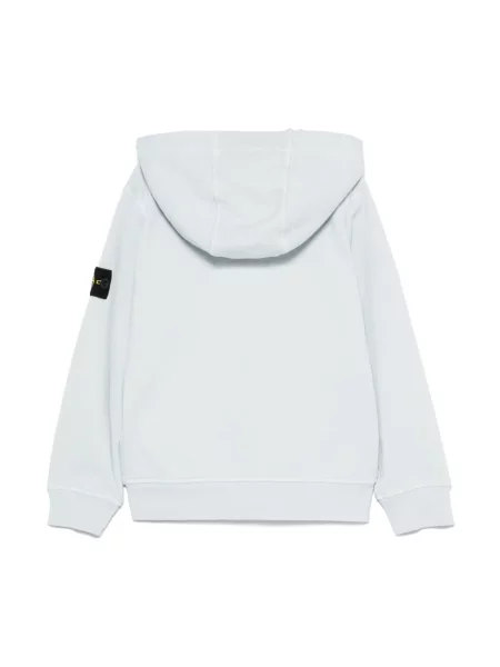 Bluza z kapturem dziecięca Stone Island niebieska