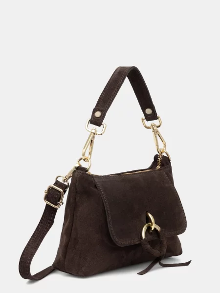Замшевая сумка Answear.lab коричневая