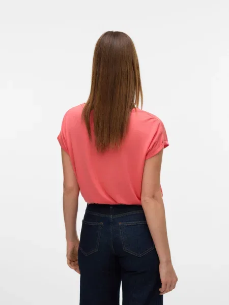 VERO MODA Tričko VMAVA svetločervená oranžová