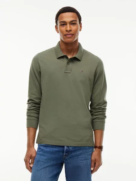 Tommy Jeans Tričko ESS olivová