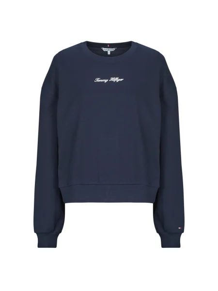 Klasická froté mikina Tommy Hilfiger modrá