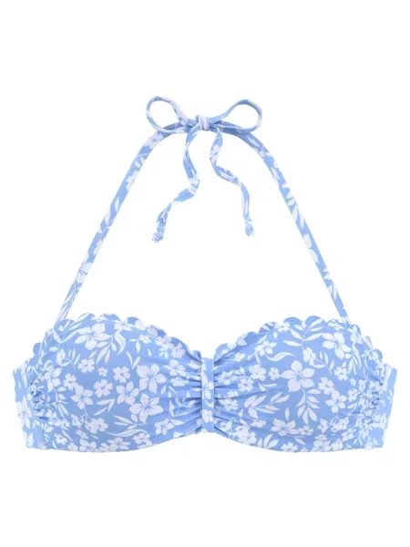 VIVANCE Bikini zgornji del modra bela