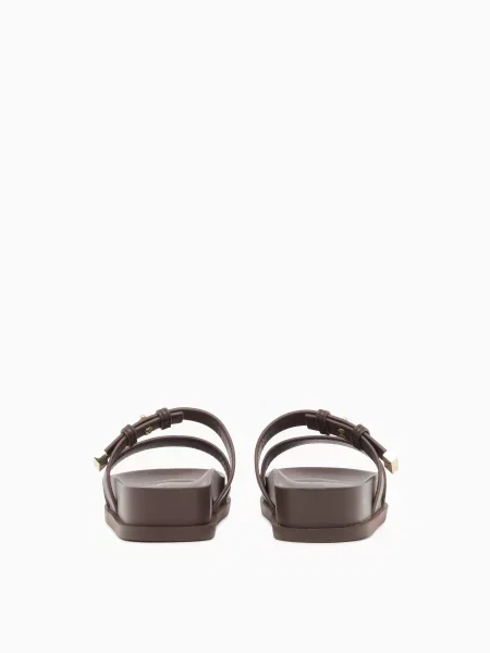 Шлепанцы Armani Exchange коричневые