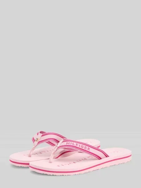 Japonki Tommy Hilfiger Webbing Summer Sandal foggy pink różowe
