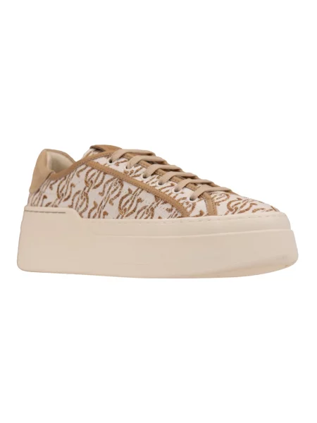 Sneakersy Ferragamo zamszowe beżowe