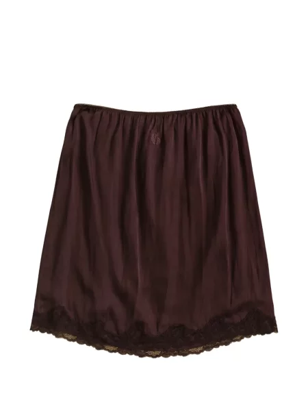 Fusta mini Ba&sh din dantelă violet
