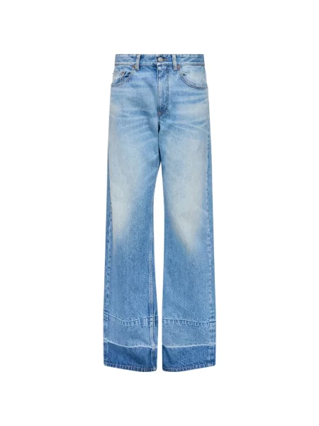 Blugi drepți Mm6 Maison Margiela albastru